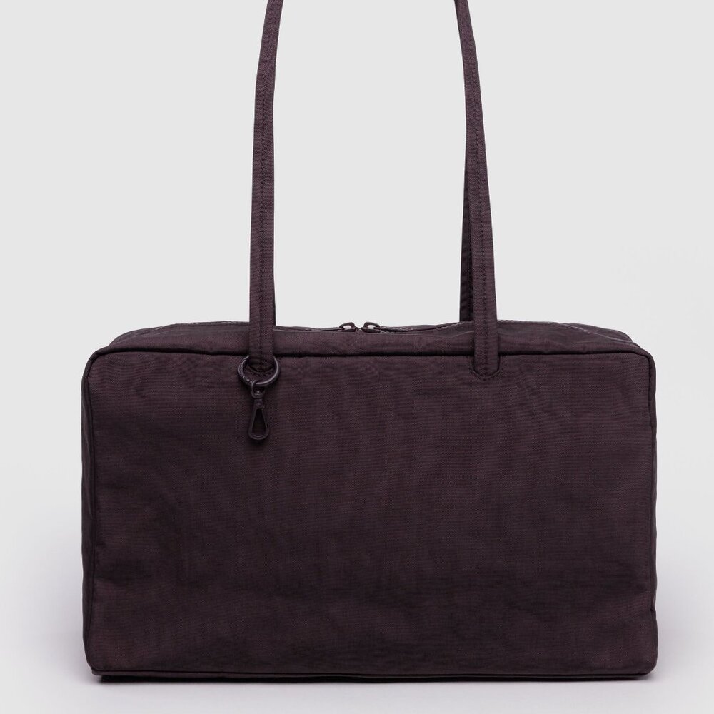 NWT Baggu Medium Nylon Bowler Bag - Chocolate Plum